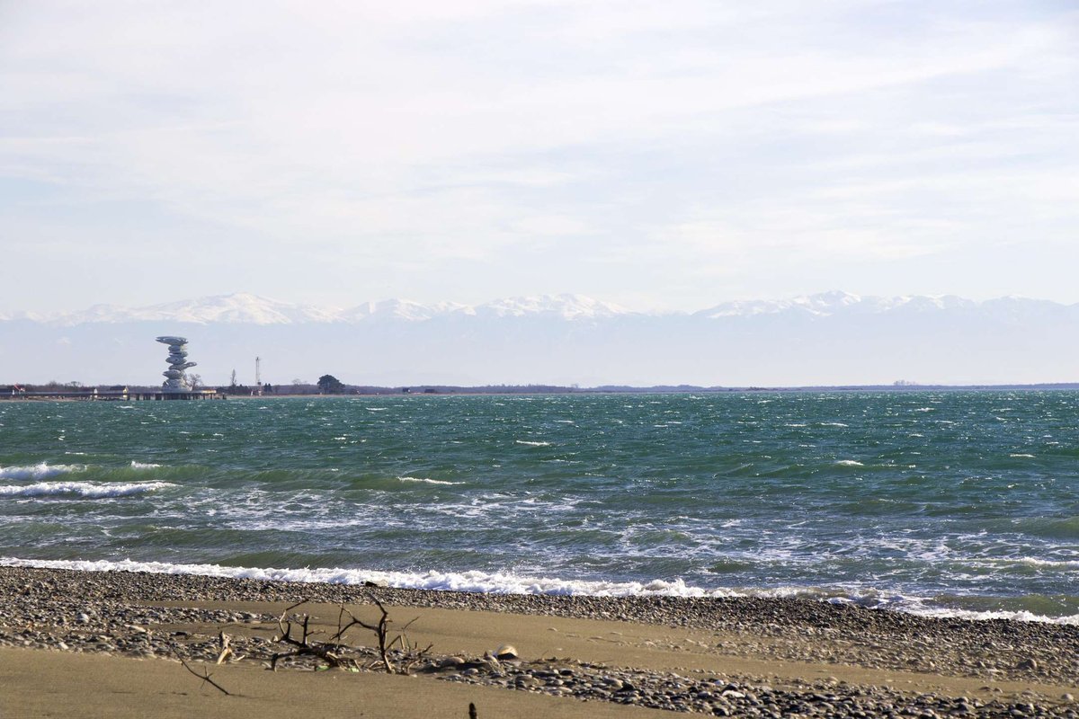 A beach overlooking the Black Sea