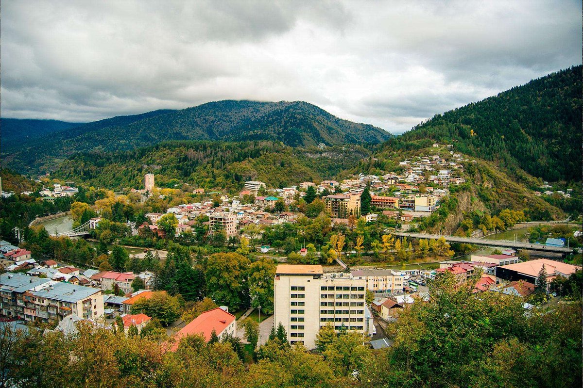 A bird's eye view of Borjomi