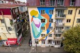 Mural "Abstraction" on Tsar Parnavaz Street
