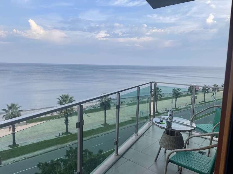 sea view from the hotel balcony