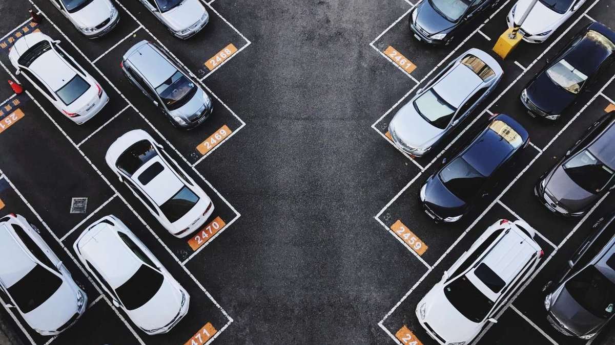 car park view from above