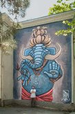 NIKO Street Art: Lion Fleischmann - Baba Elephant แคแ แแกแแ