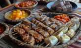 Barbecue On The Skewer