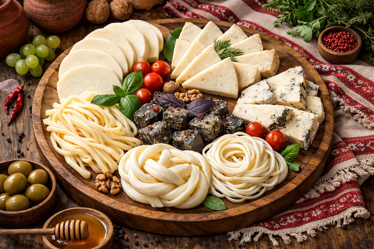 Beautiful cheese platter
