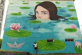 NIKO Street Art: Musya mural "Beauty drowning in Swamp"