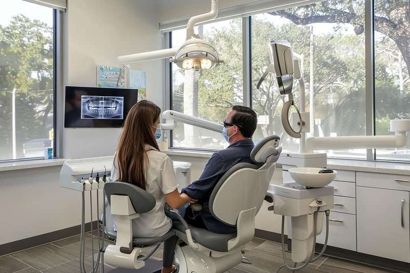 At the dentist's office