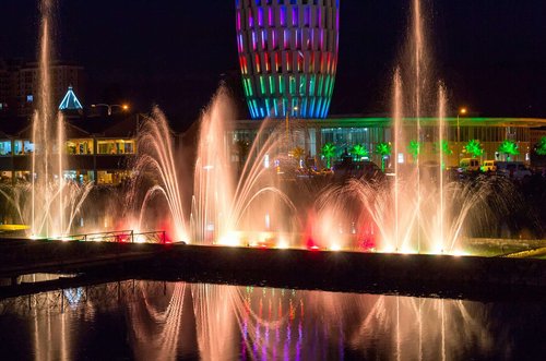 Dancing fountains in Batumi