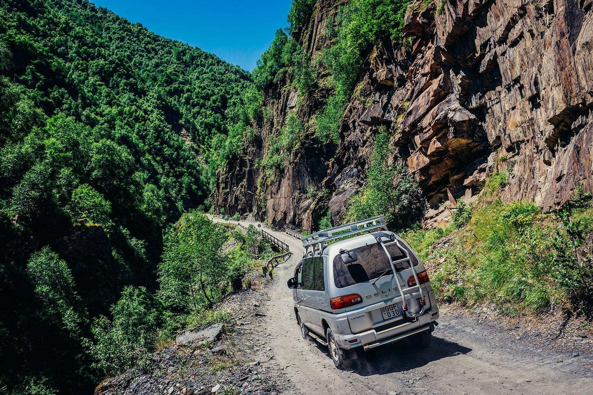 Delica in the mountains of Svaneti