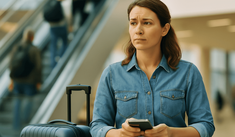 Girl at the airport