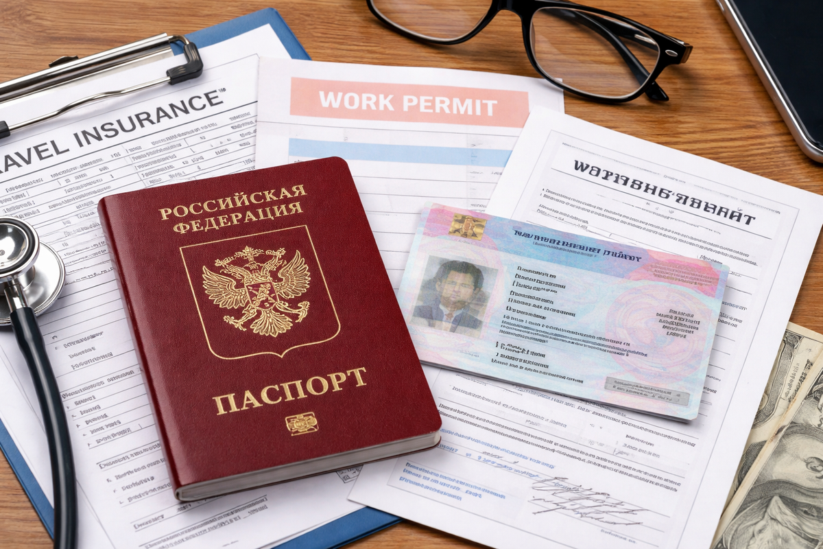 Documents for travel and work