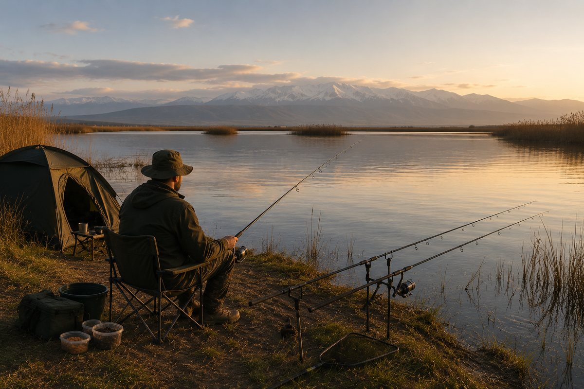 Kumisi Lake is a peaceful fishing destination, popular for carp, grass carp and other freshwater species.