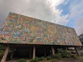 Mosaic on the former Mountain Valley Sanitarium