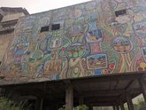 Mosaic on the former Mountain Valley Sanitarium