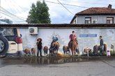 NIKO Street Art: Road to Gomi Mountain | Mural by Pablo Kalandarishvili