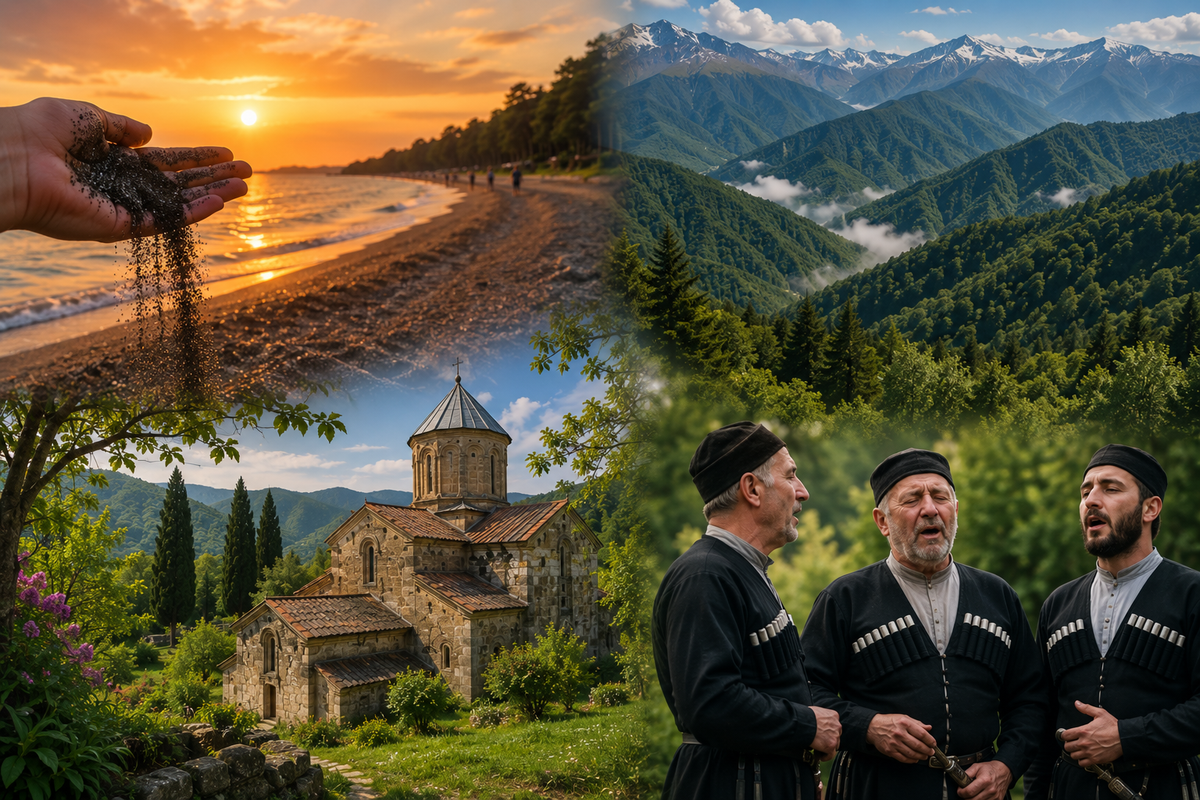 Discover the authentic side of Guria through its Black Sea coast, mountain landscapes and unique cultural traditions.