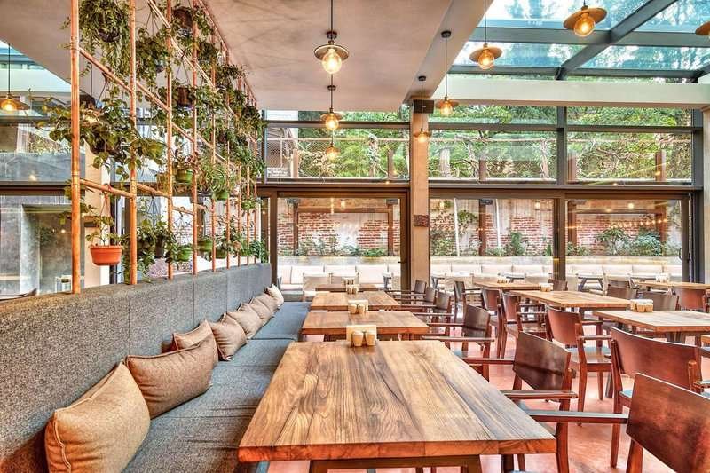 Restaurant at the IOTA Hotel in Tbilisi