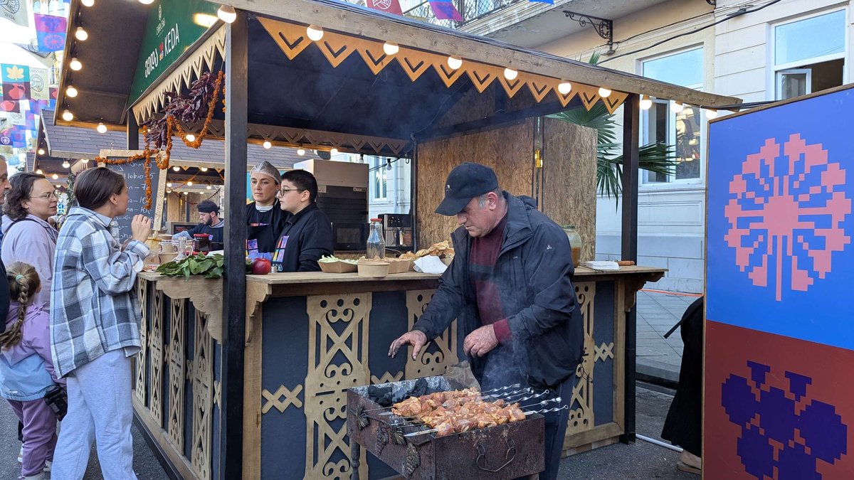 Juicy barbecue on coals is the heart of the holiday