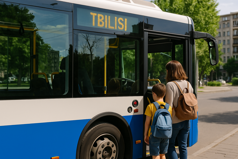 How to get to Tbilisi's children's attractions and how convenient is it to get around without a car?