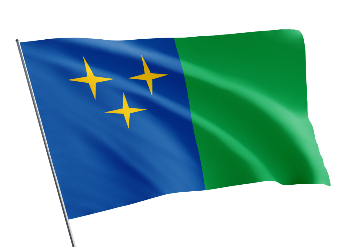 Lentekhi municipality flag