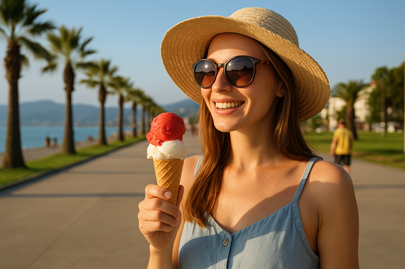 Summer in Batumi is the time for ice cream and vibrant flavors