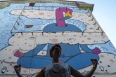 Mural "Chill flamingo"