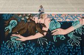 Swimming with plastic