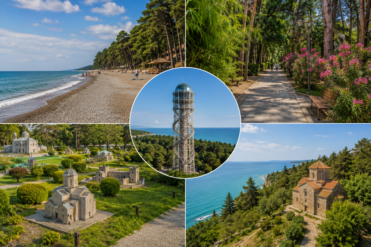 Discover the best of Shekvetili in a single day, from the peaceful Black Sea beach and lush Dendrological Park to the Georgia in Miniatures park and family-friendly attractions.