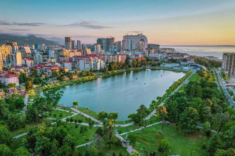 View of Lake Nuri in Batumi