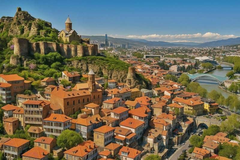 Landscape of the Georgian capital