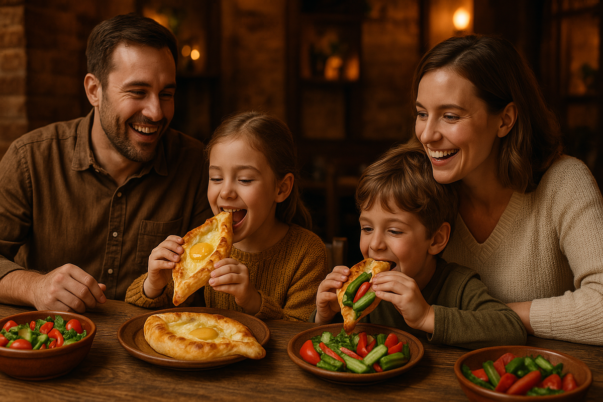 Family dinner in Georgia