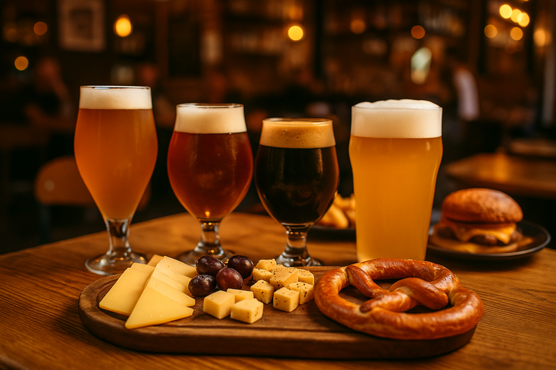 beer and food are perfect combinations
