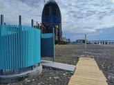 Accessible Beach for People with Disabilities in Batumi (Heart Sculpture 3)