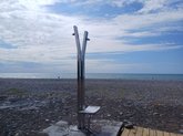 Accessible Beach for People with Disabilities in Batumi (Heart Sculpture 3)
