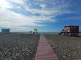 Accessible Beach for People with Disabilities in Batumi (Heart Sculpture 3)
