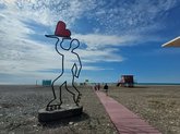 Accessible Beach for People with Disabilities in Batumi (Heart Sculpture 3)