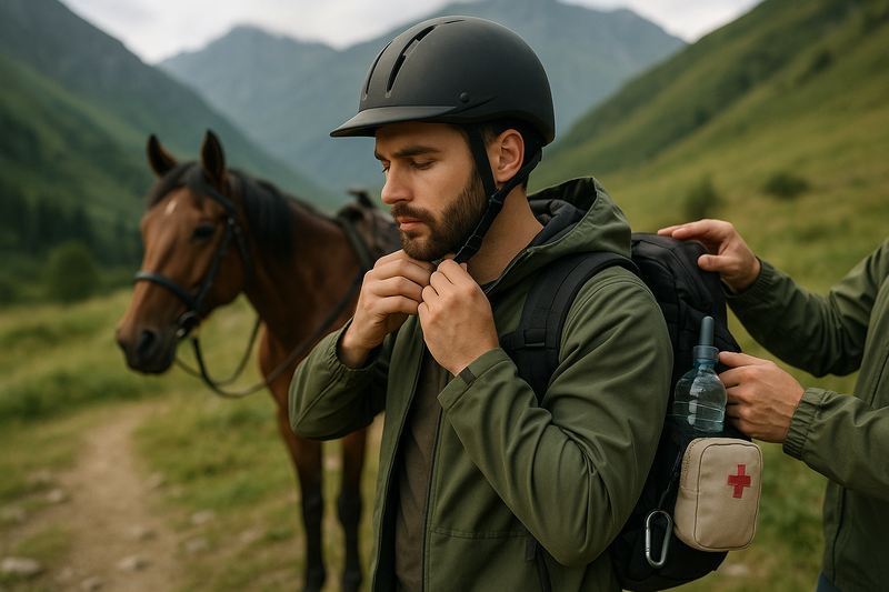 Preparing for a horseback riding trip in Georgia