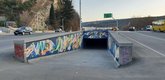 Underpass with graffiti (Baratashvili Square)