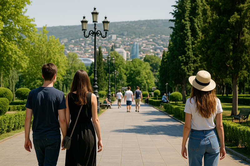 A walk in the park in Tbilisi