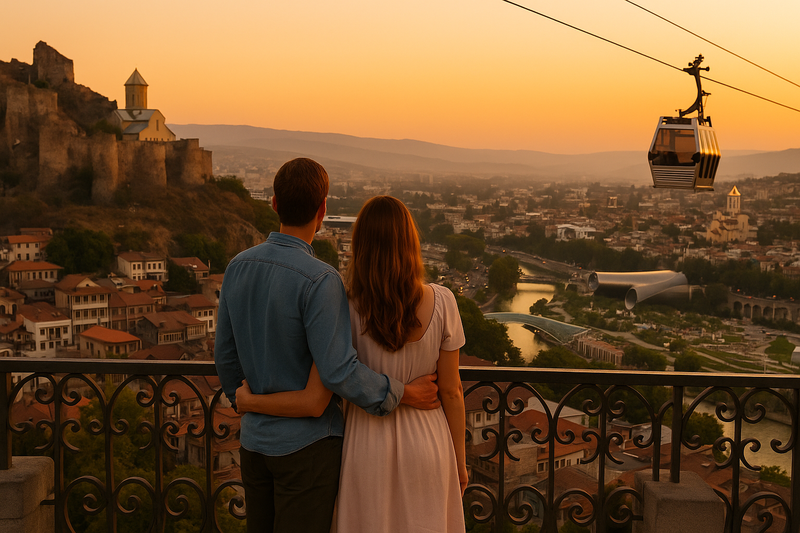 A romantic date in Tbilisi