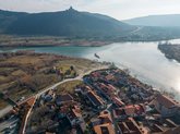 Панорамный вид на монастырь Джвари и слияние рек Кура и Арагви