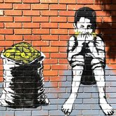 Стрит-арт Бэнкси "Продавец кукурузы"