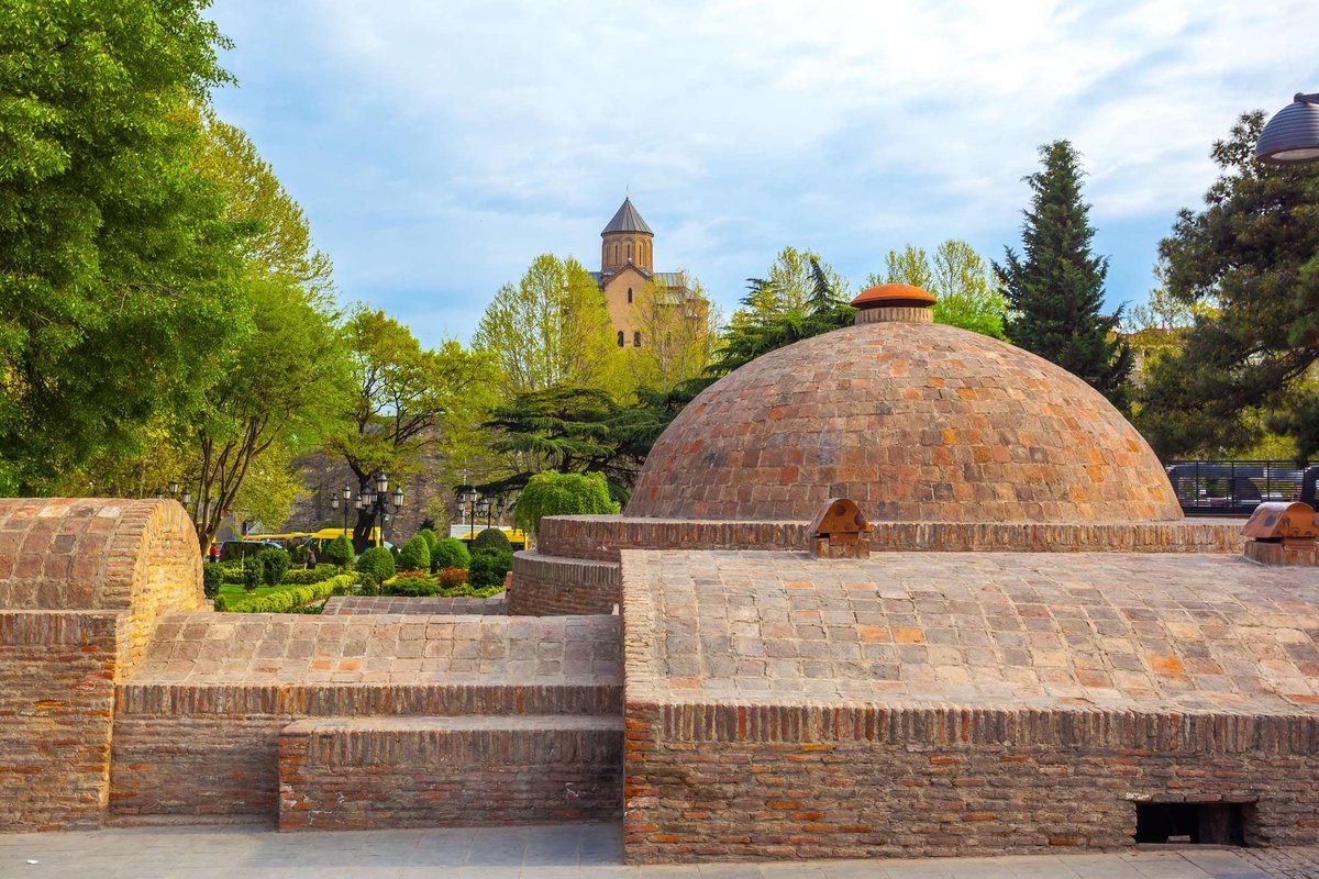 Sulfur baths in the Abanotubani district of Tbilisi's Old Town