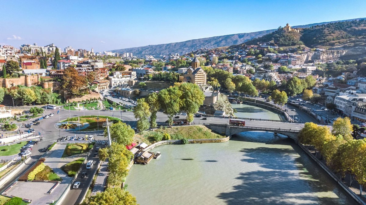 Tbilisi - view of the Kura River