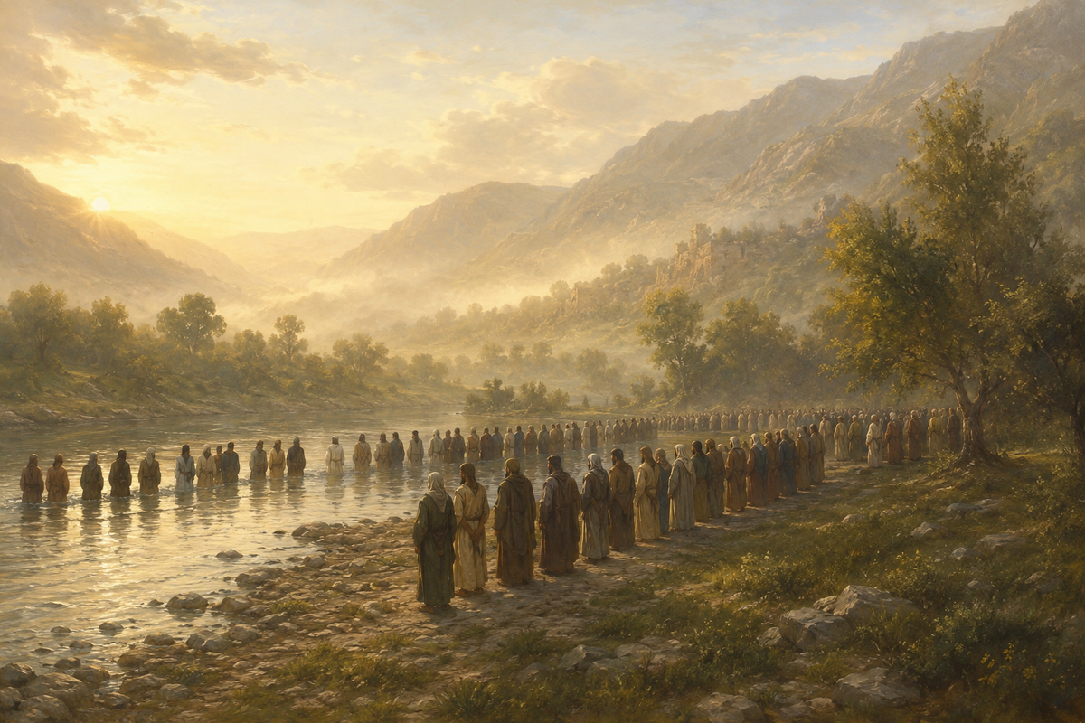 The Baptism of Kartli the traditional riverside rite