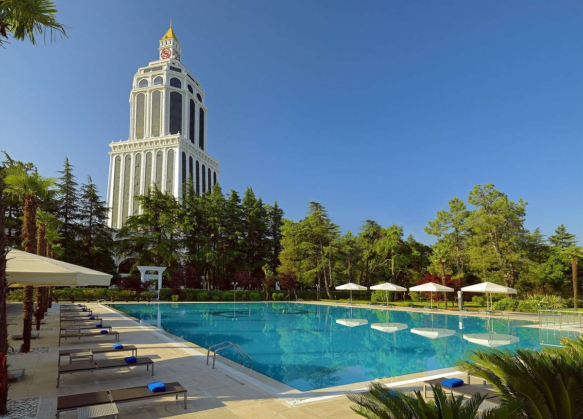 The Sheraton Hotel pool in Batumi