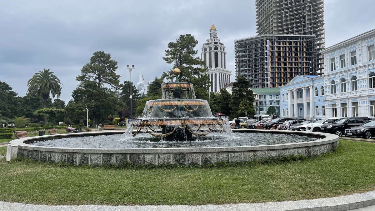The University Fountain on the Batumi embankment opposite BSU - 3