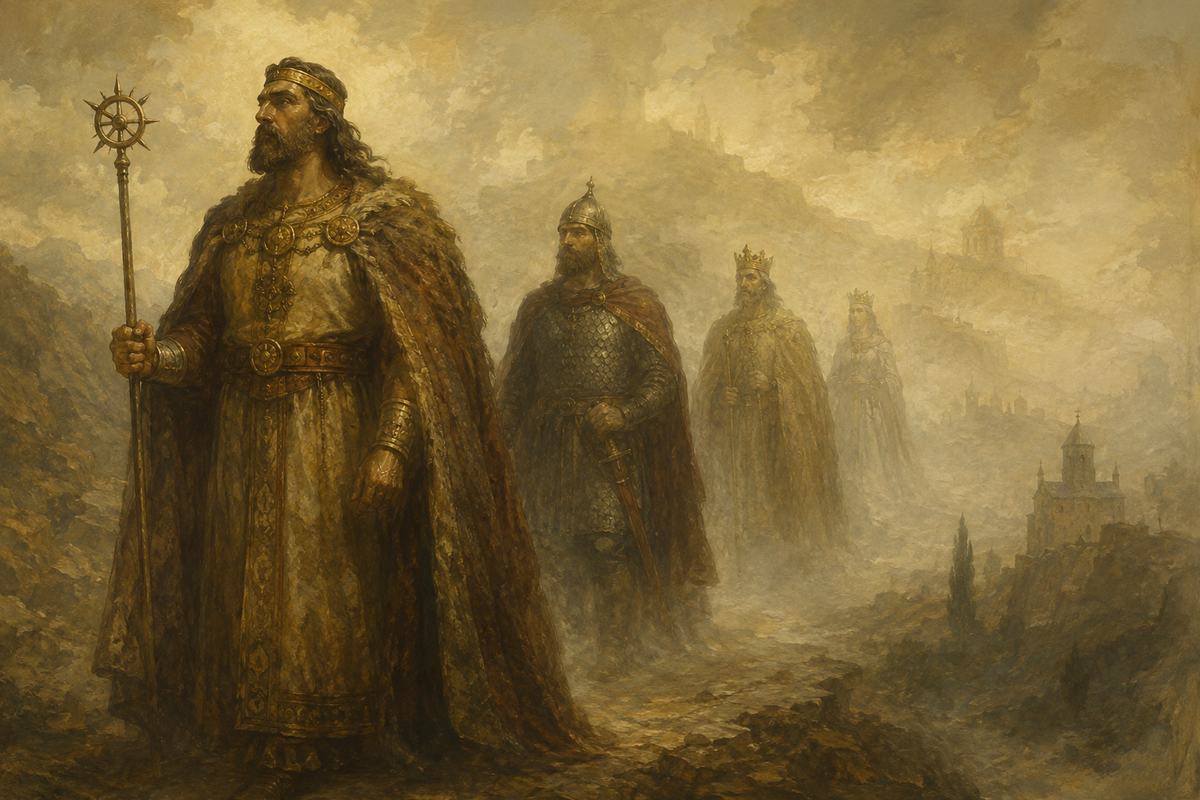 The line of succession of Georgian kings from the Pharnavazids to the Bagrationis.