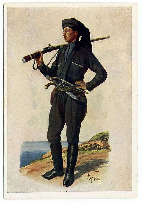 Traditional Georgian men's costume of Adjara