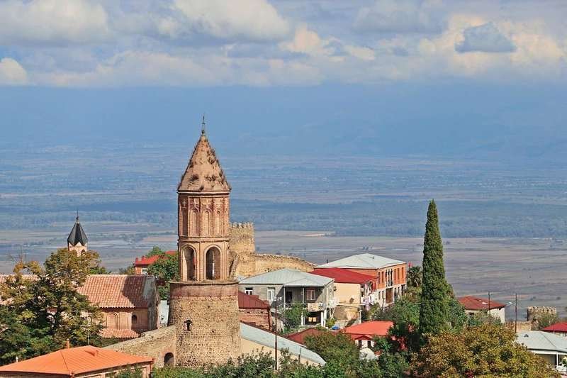 View of the Alazani Valley from Sighnaghi