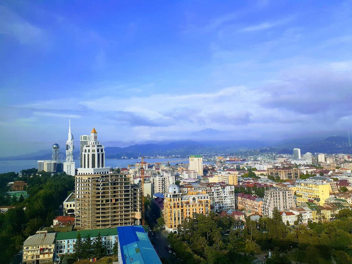 Вид на Батуми из "Nephele Sky Bar" (ресторан)